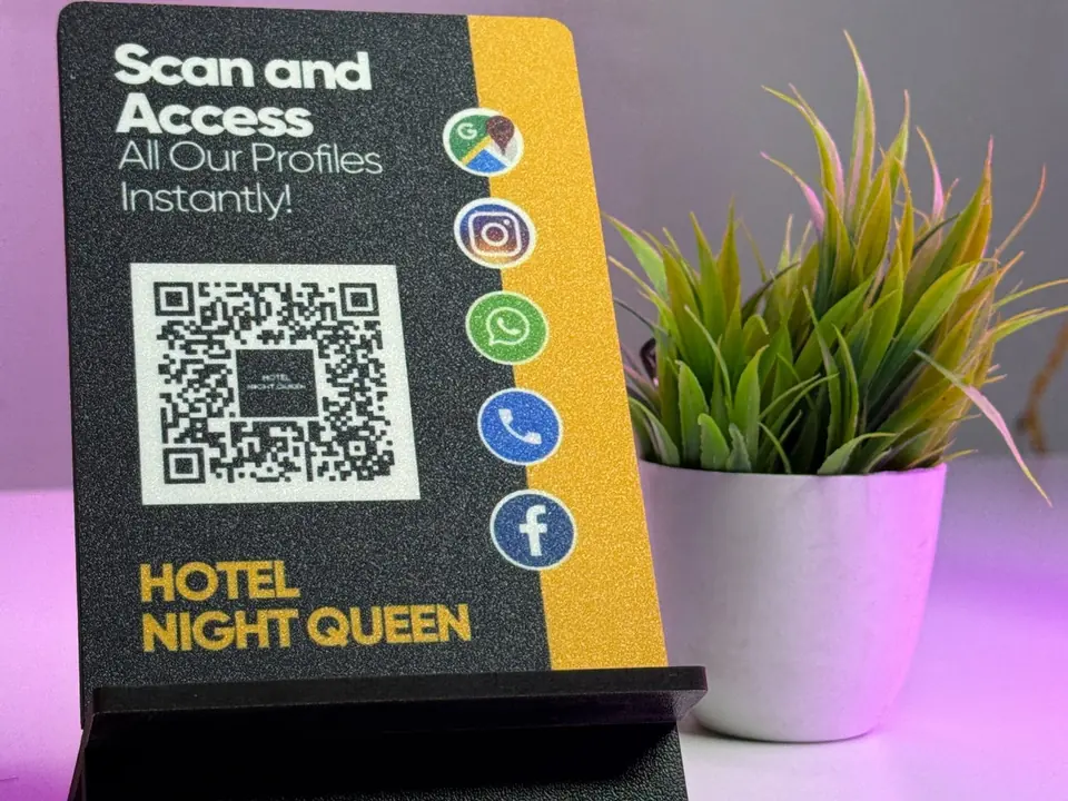 Front preview of hotel ScanEra standee